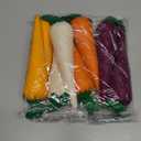 Skylety 8 Pieces Easter Carrots Toy Artificial Fabric Carrot for Bunny Decor Seasonal Vegetables Toy Non Woven Farm Fresh for Home Kitchen Tiered Tray Party DIY Decorations Supply (Colorful)