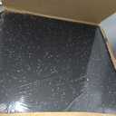 SUPERJARE 0.4'' Thick 24 Pcs 96 Sq Ft Rubber Top Exercise Equipment Mats, High Density EVA Foam Mats with Rubber Top, Interlocking Gym Flooring for Home Gym, Protective Workout Mat, Black/Grey