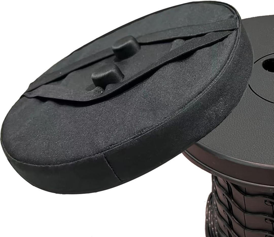 Seat Cushion for Telescopic Stools Collapsible Chair Pads Fit Standard 9.85IN Round Retractable Folding Stools (Cushion Only)