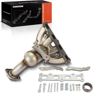 A-Premium Exhaust Manifold Catalytic Converter Kit Direct-Fit Compatible with Jeep Compass 2007-2017, Patriot 2007-2017 & Dodge Caliber 2007-2008, 2.4L, EPA Compliant