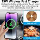 Car Magnetic Phone Mount for Mercedes Benz C-Class 2022-2025 and GLC Class 2023-2026 and CLE 2024-2026 Auto Accessories Best Cellphone Holder Fast 15W Wireless Charger Cell Phones Screen Stand