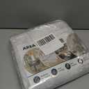 3x5 Area Rug Machine Washable Non Slip Rug Modern Abstract Rug Ultra Soft Indoor Rugs for Bedroom Living Room Entryway Kitchen Foyer Bedside, Grey