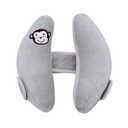 Adjustable Baby Travel Pillow Cushion for Car Seat,Infant Head Neck Support,Headrest for Stroller,Baby Neck Pillows for Pushchair, U-Shape Head Support Pillow for Infants,Grey