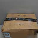 6 Panels Champagne Ceiling Drapes with Lights for Wedding 5ftx30ft Photo Backgrounds Sheer Curtains Drapery Decorations for Party Ceremony Stage Swag