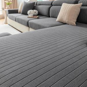 Sofa Cover Washable Sectional Couch Covers Sofa Slipcovers for 3 Cushion Couch Pet Friendly L Shaped Couch Protector for Dogs