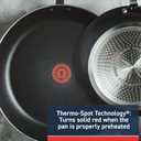 T-Fal Experience Non Stick Fry Pan Set 3 Piece, 8, 10.25, 12 Inch Induction Oven Broiler Safe 400F, Cookware, Kitchen Cooking Set, Pots and Pans, Skillets, Frying Pans, Dining, Dishwasher Safe, Black