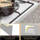 316 Stainless Steel Stove Counter Gap Cover for Kitchen,23.2",Silver