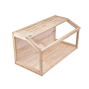 32" Wooden Hamster Cage, Chewproof Gerbil Cages and Habitats, Openable Top Roof Window with Silencing Pad, Guinea Pig Cage for Small Animals, Dwarf and Syrian Hamster, 32 x 16 x 16 Inched