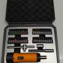 KNINE OUTDOORS Torque Screwdriver Wrench Driver Set 10-70 Inch Pounds lbs for Maintenance with T-bar Handle, 40 Hex Bits, 1/4" Socket, Shaft Extension, For Tools, Bike Repairing and Mounting (Orange)