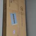 Furologee Small Computer Desk with 2 Fabric Drawers for Bedroom,34 Inch Home Office Writing Desk, Vanity Desk with Hooks, Simple Study Desk for Small Spaces, Makeup Dressing Table, Rustic Brown