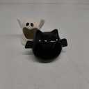 2pcs Halloween Candy Holder Dish Bat Ghost Ceramic Candle Holder Cute Candy Bowl Holiday Tired Tray Decor for Halloween Party Decoration