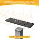 Dual Mailbox Spreader Bar for Double Mailbox Applications， Heavy-Duty Steel Mailbox Mounting Bracket ， Dual Mailbox Adapter Plate (18"X5") Fit for 4x4 Wood/Metal Posts Mail Box Mounting for Outside