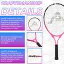 AMA SPORT Kids Tennis Racket for Junior Toddlers Starter Kit 17-25" Tennis Racquet for Girls and Boys with 420D Nylon Shoulder Strap Bag