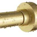 Emlaoe Gold Shower Curtain Rod 34-82 Inches(2.8-6.8ft) Never Rust Adjustable Shower Rod Spring Tension Non Slip No Drilling Shower Rods for Bathroom Garland Window