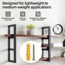 Drywall Anchors and Screws Assortment Kit 286PCS, 143 Plastic & Zinc Dry Wall Anchors and 143 Philips Flat Head Screws, 5 Sizes Short and Long for Hanging Picture,Curtain Rod