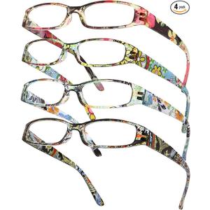 Gaoye 2.5 Readers for Women, Blue Light Blocking Reading Glasses, Stylish Reading Glasses for Women in 4 Patterns