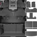 powoq 7Seat Floor Mat Compatible with 2022-2025 Chevy Tahoe/GMC Yukon Trunk Backrest Mat Cargo Liner Replacement for 2022-2024 2025 Chevy Tahoe/GMC Yukon Accessories(Trunk Mat+Backrest Mat+Floor Mat)