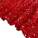 Red Sequin Fabric by The Yard 1 Yard Soft Velvet Fabric Upholstery Fabric Velvet Sequins Linen Fabric for Crafts Glitter Mermaid Fabric Material Dress Fabric Sequin Cloth Sewing Fabric for Costumes