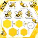 Epakh 30 Pcs Bee Baby Shower Party Decorations Spelling Bee Birthday Decorations Gender Reveal Honey Hanging Swirls Ceiling Streamers for Classroom Decoration