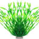 DIVINA VITAE 12.6 Inch Tall Aquarium Plants Plastic Fish Tank Plants | Large, Lifelike, Artificial Fish Tank Decorations, Durable & Safe, for Freshwater & Saltwater Tanks, Easy Care