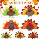 4 Pcs Thanksgiving Turkey Crayon Holder Felt Pencil Holder Turkey Desk Organizer for kids School Home Office Stationary Supplies