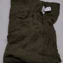 NEXHOME PRO Knit Throw Blanket, Classical Checkered Blanket for Couch, Cozy Warm Knitted Throw Blanket for Bed Sofa Living Room, Decorative Stretched Throw, Lightweigh, 50"X 60"Olive Green