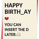 Funny Birthday Gifts for Men Him, Humorous Bady Card for Husband Boyfriend, Adult Men Gifts for Birthday (AT-037)