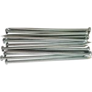Metal Stakes, 6 Inch 144 Pcs Galvanized Landscape Spikes,Garden Nails for Turf,Weed Barriers,Tent and More
