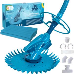 U.S. Pool Supply Octopus Prime Suction Pool Cleaner, Inground Automatic Pool Vacuum Cleaner with Hose - Swimming Sweeper Vac Cleaning Suction-Side Cleaners - Auto Creepy Sweeps Removes Debris, Leaves