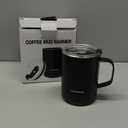 14oz Smart Coffee Mug Warmer - Self-Heating Mug with App Control, 160 Temperature Control, 150-Min Battery, Rechargeable Heated Mug Warmer for Home Office, Ideal Gifts for Dad Mom