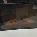 DWVO 23 Inches Electric Fireplace Insert, Recessed Fireplace Heater with Remote Control, Adjustable Temperature, 6H Timer, Adjustable Flame Brightness, 120V 1400W, Firewood (24.2"x17.5")