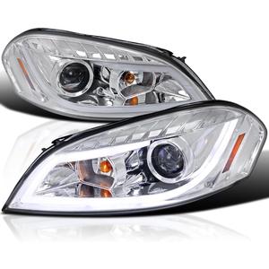 SPEC-D TUNING LED Strip Bar Chrome Projector Headlights