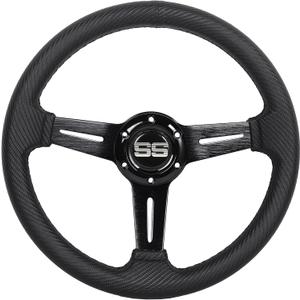 N2MU Golf Cart Steering Wheel 13 inch Universal for EZGO TXT RXV Club Car DS Precedent and Yamaha Black