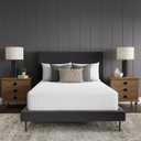 Sealy Luxury 100% Cotton Soft Top Layer, High Loft Comfort EternaLoft Fiberfill, Durable Stretch Corners Mattresses 18 Inches Deep Machine Washable Fitted Mattress Pad, King Size, White