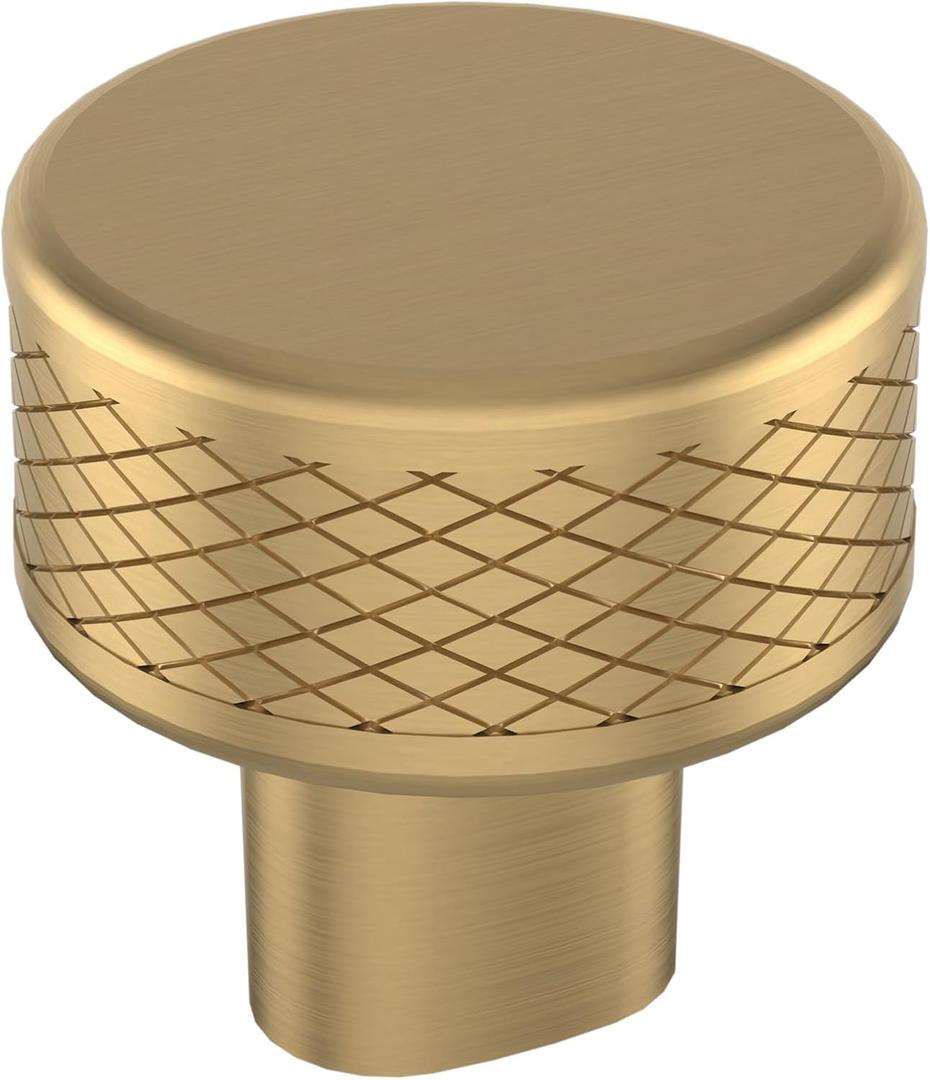 Amerock Bronx 1-1/4 inch (32mm) Diameter Champagne Bronze Cabinet Knob, BP36554CZ