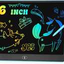 LCD Writing Tablet, 16 Inch Colorful Doodle Board Drawing Tablets for Kids, Toddler Educational Learning Toys for 3 4 5 6 7 8 Year Old Boys Girls Birthday Christmas Gift