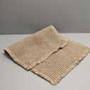 tchdio Waffle Bath Mat Rug, Super Absorbent Non Slip Bath Mats Ultra Soft Bathmat Machine Washable Bathroom Rugs with Tassels, Bath Rugs for Bathroom Floor Beside Tub, 17" x 24", Brown