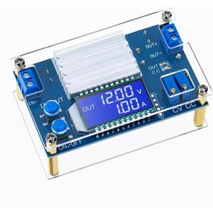 Hosyond DC to DC Buck Converter CV CC Power Supply Module Voltage Regulator, 1.2V-32V Output 12A Adjustable, for LED Drivers Battery Charging Solar Panel RV