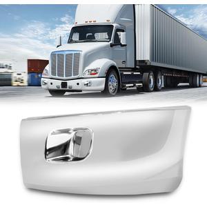 Bumper Middle w/Fog Light Holes Opening Replacement for Peterbilt 579 (w/o Hole Chrome, Left)