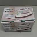 BEAUTURAL Mini Travel Steam Iron for Clothes with Dual Voltage, Temperature Control, Non-Stick Soleplate and Cord Storage, Ideal for Sewing, Quilting and Handcraft (White)