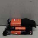 Merino Wool Hiking Crew Socks for Men & Women, Thermal Socks, Cushioned Anti-Blister, Breathable 3 Pairs (Large, Black)