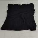 Ezbelle Women's Summer Sleeveless Tops V Neck Ruffle Shirts Ribbed Knit Tank Top Sexy Blouse Ladies Clothes 2026 (Ablack) XL