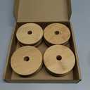 86mm Wide Mouth Bamboo Mason Jar Lids with Straw Hole, SBMKK Wood Mason Jar Straw Lid 8 Pack