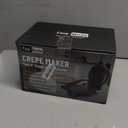 FineMade Compact Roti Maker, 8'' Electric Tortilla Maker Machine, Maquina Para Hacer Tortillas, Crepe Maker,Electric Tortilla Press, Prensa Para Tortillas, Recipe Included, Black