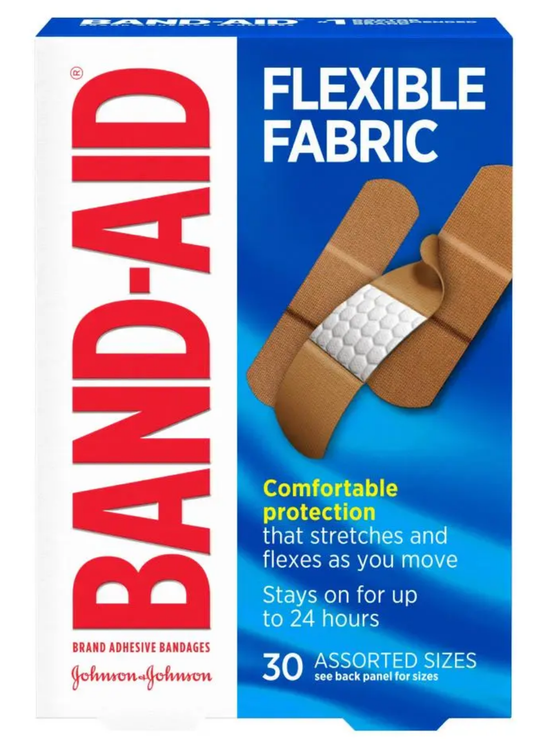 10 Extra Large Flexible Fabric Band-Aids Comfortable Protection Pack of 1