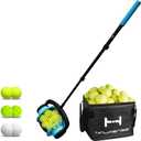 Tennis Ball Pickleball Collector Roller, Quick Rolling Picker for Tennis Balls, 2.5"