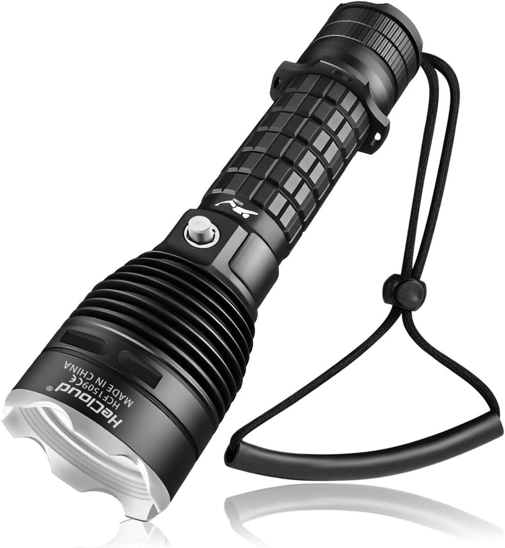 3000LM Diving Flashlight IPX8 Waterproof Scuba Light 3 Modes Rechargeable Underwater Light for Snorkeling, Ideal Gift for Divers and Underwater Sports Enthusiasts
