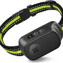 Rechargeable Dog Bark Collar with Beep Vibration and Shock, Anti Barking Collar for Small Medium Large Dogs, Humane Dog Training Device with 5 Adjustable Sensitivity Levels (Green)