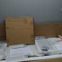 Large Vanity Desk with Mirror and Light- Makeup Vanity Set Table with Chair, Storage, Lighted Mirror, 8 Fabric Drawers & Power Outlet, Dressing Table Vanities for Girls Bedroom (2. Gold)