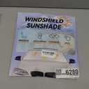 EcoNour Patented Design Car Windshield Sun Shade | Blocks 99% Heat & Keeps Interior Cool | Fits Cars, SUVs, Trucks | Automotive Sun Screen, Visor & Car Accessories for Summer | Medium (64x32 Inches)